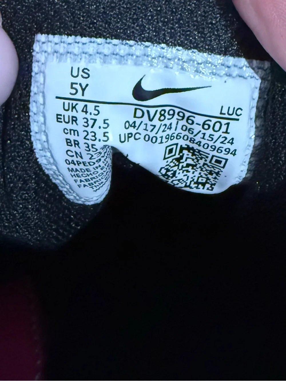 Nike nwot size